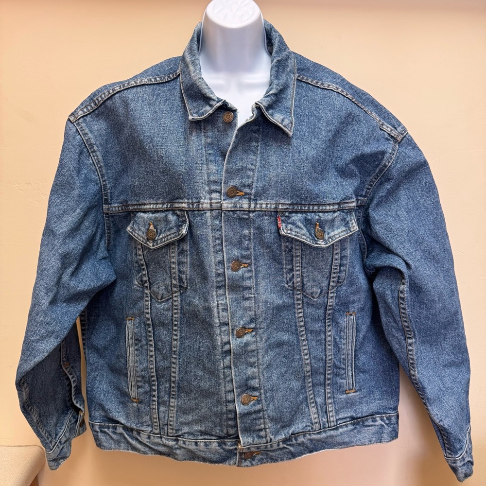 Levi's Blue Denim Bomber Jacket